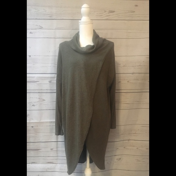 Plus Size Solid Hacci Brush Tunic Top main image 1
